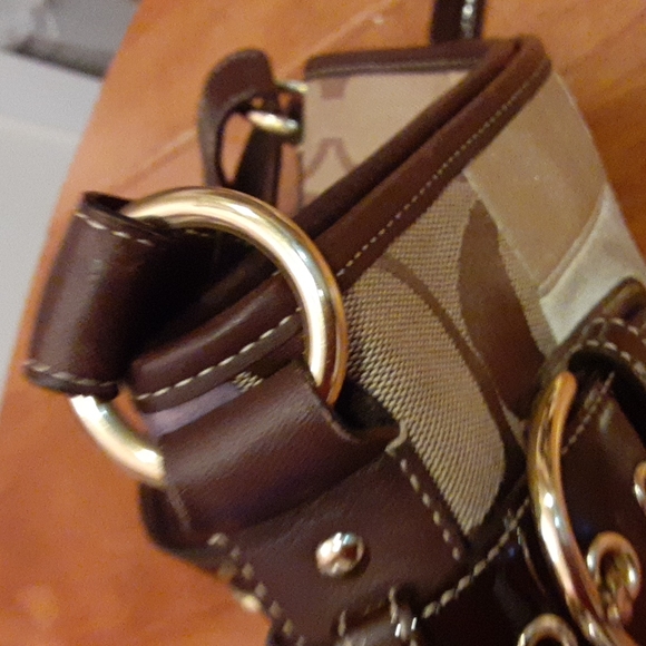 Coach Multi Patchwork Suede Leather Hobo Crossbody Bag - Picture 15 of 16